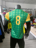 Sublimation custom LOGO Polyester Soccer uniform and Football suit