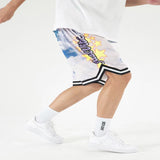 Sky City Angler Ice Cream Casual Shorts Men's and Women's Blue and White