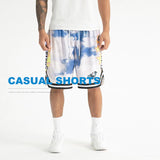 Sky City Angler Ice Cream Casual Shorts Men's and Women's Blue and White